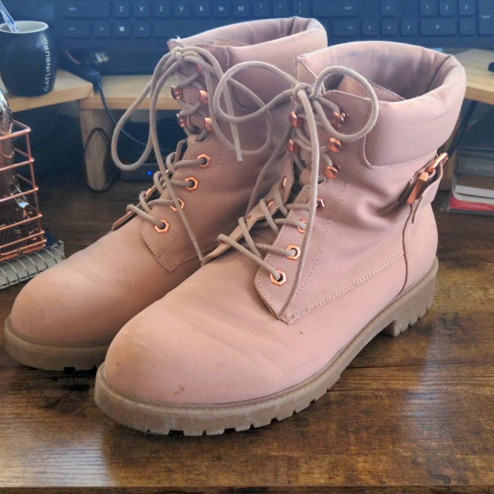 Pastel Pink Boots